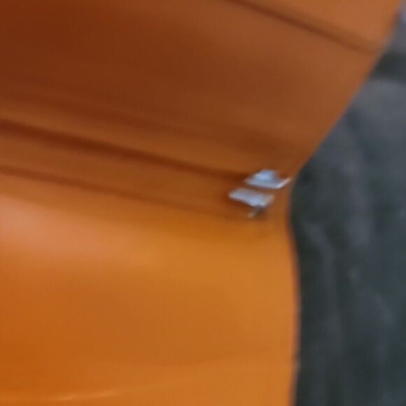 HERMÈS SMALL LEATHER AGENDA/NOTEPAD CASE BURNT ORANGE GOOD USED CONDITION - Picture 11 of 16